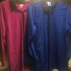 2 Motherhood Maternity blouses. Size Large.